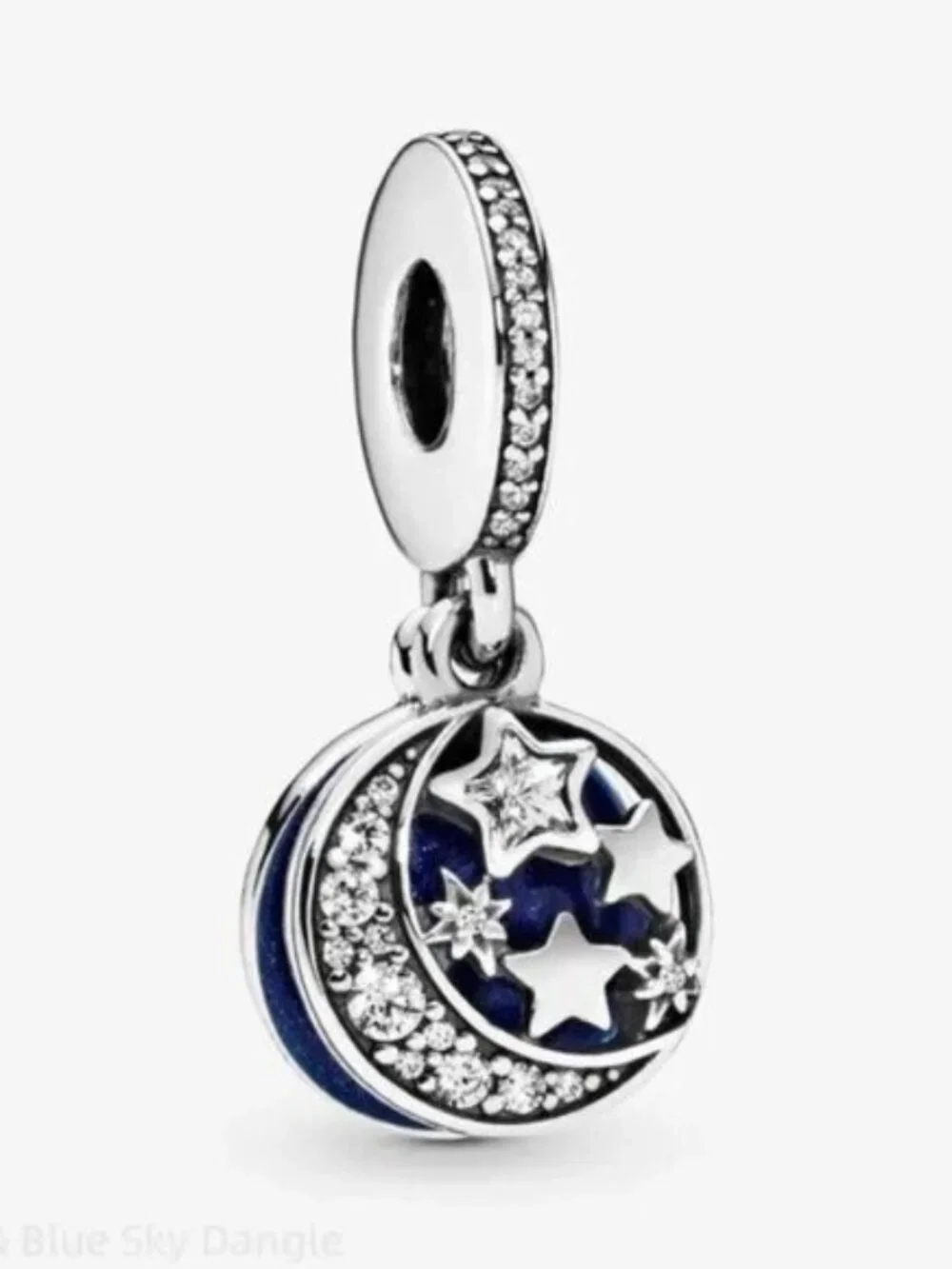 Pandora Moon & Blue Sky Dangle Charm